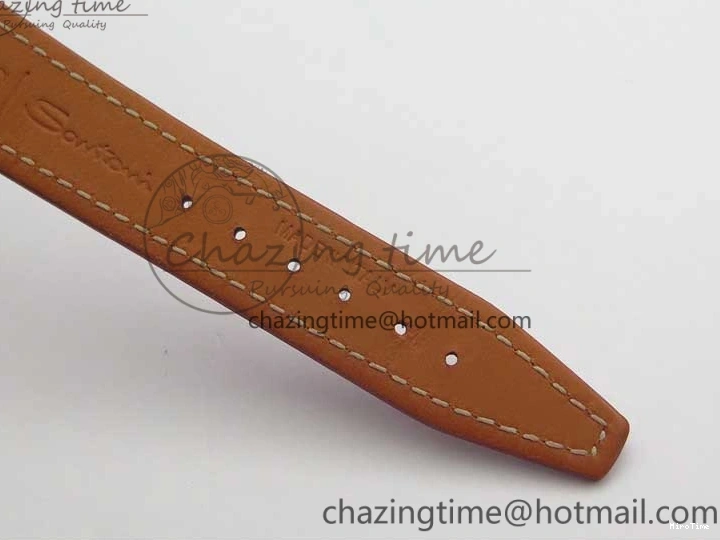 MIROTIME 0317 Portofino Automatic 37 SS M+F 1:1 Best Edition Silver Dial RG Markers on Red Crocodile Strap A Reliable 7154